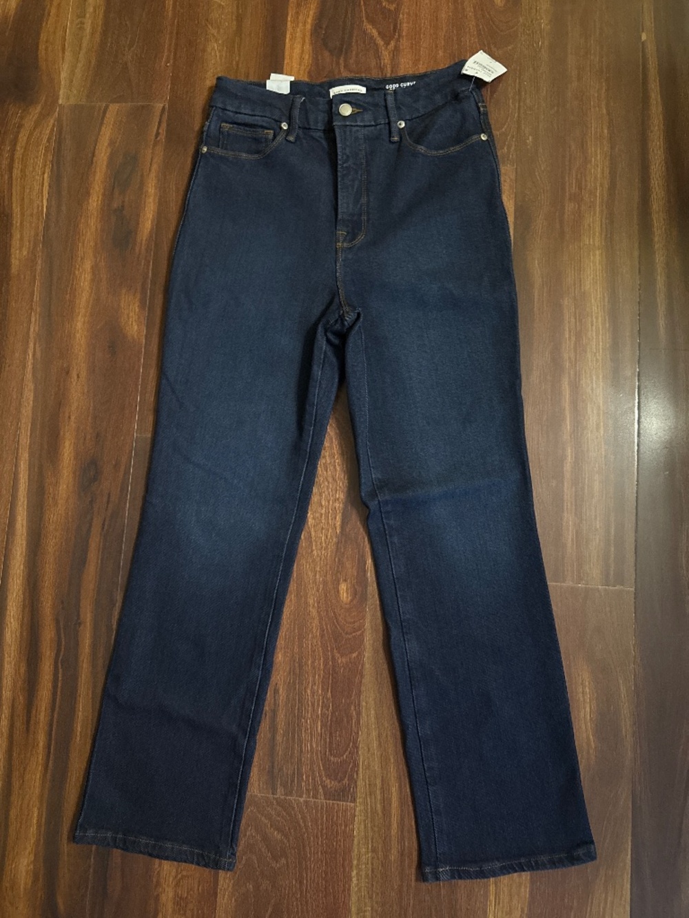 GOOD AMERICAN Good Curve Super High Rise Straight Jeans Size 6/28